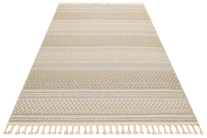 Scandinavian Knitted Loop Modern Soft Textured Antiallergic Beige Living Room Kitchen Hallway Carpet