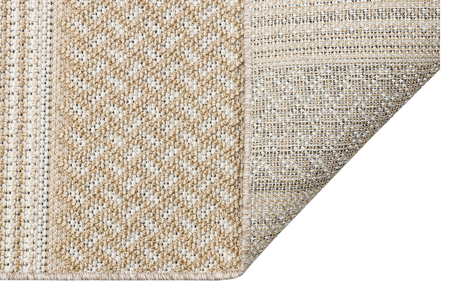 Scandinavian Knitted Loop Modern Soft Textured Antiallergic Beige Living Room Kitchen Hallway Carpet