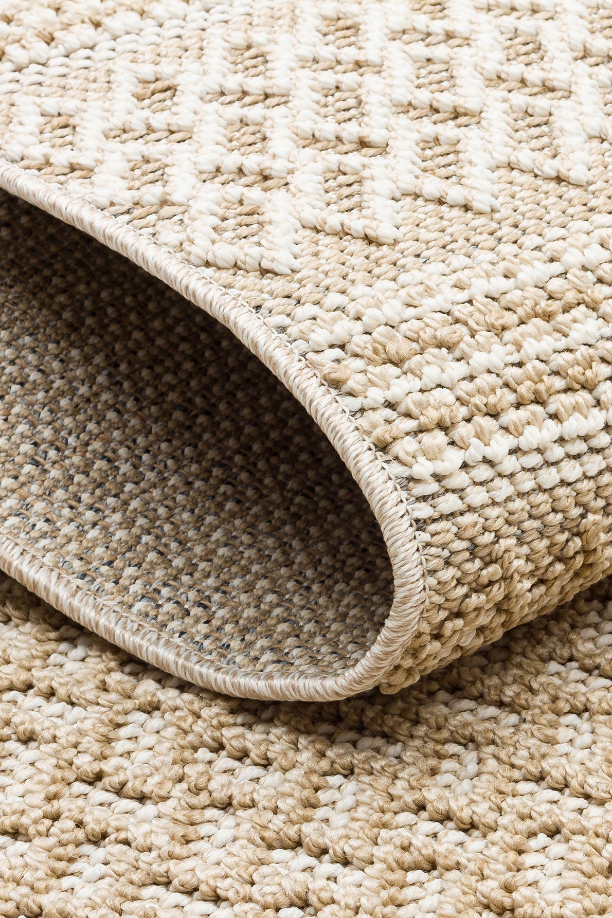 Scandinavian Knitted Loop Modern Soft Textured Antiallergic Beige Living Room Kitchen Hallway Carpet