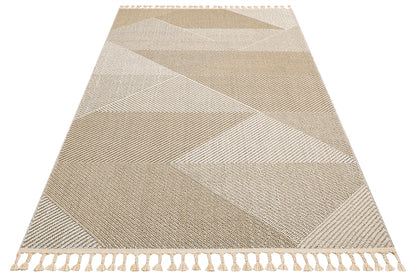 Scandinavian Knitted Loop Modern Soft Textured Antiallergic Beige Living Room Kitchen Hallway Carpet