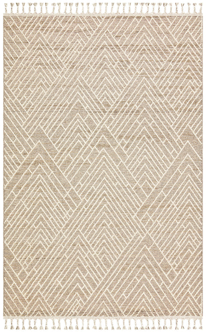 Scandinavian Knitted Loop Modern Soft Textured Antiallergic Beige Living Room Kitchen Hallway Carpet