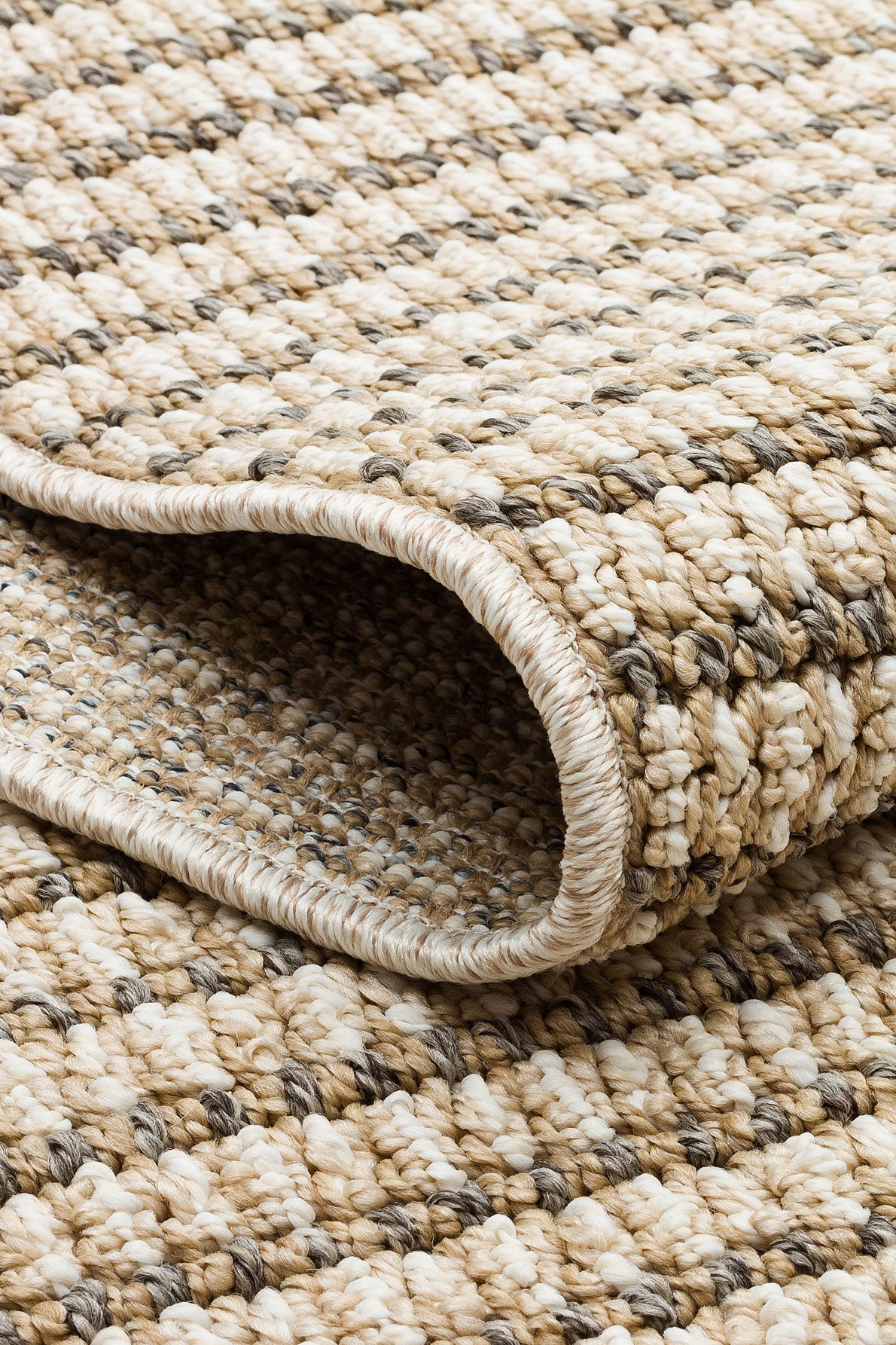 Scandinavian Knitted Loop Modern Soft Textured Antiallergic Beige Living Room Kitchen Hallway Carpet