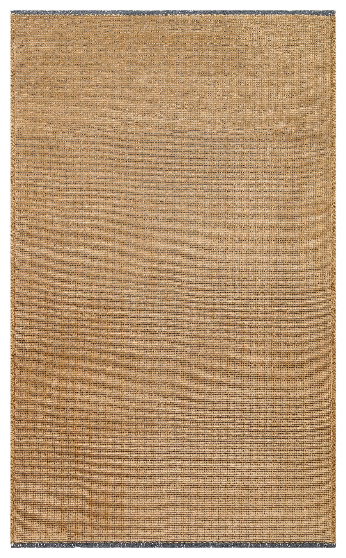 Practical Soft Textured Plain Beige Color Lint Anti-Dust Non-Slip Washable Rug for Kitchen Living Room Hallway