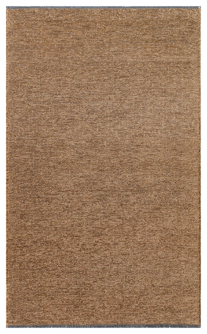 Practical Soft Textured Plain Brown Color Pile Dust-Free Non-Slip Washable Rug Kitchen Living Room