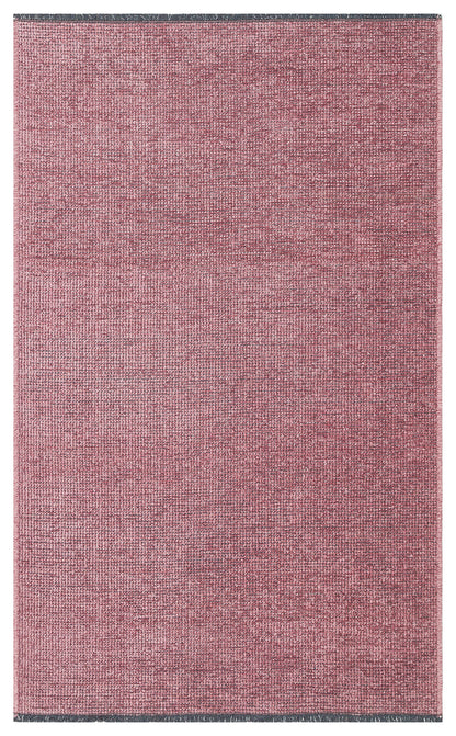 Practical Soft Textured Plain Pink Color Lint Anti-Dust Non-Slip Washable Rug for Kitchen Living Room Hallway