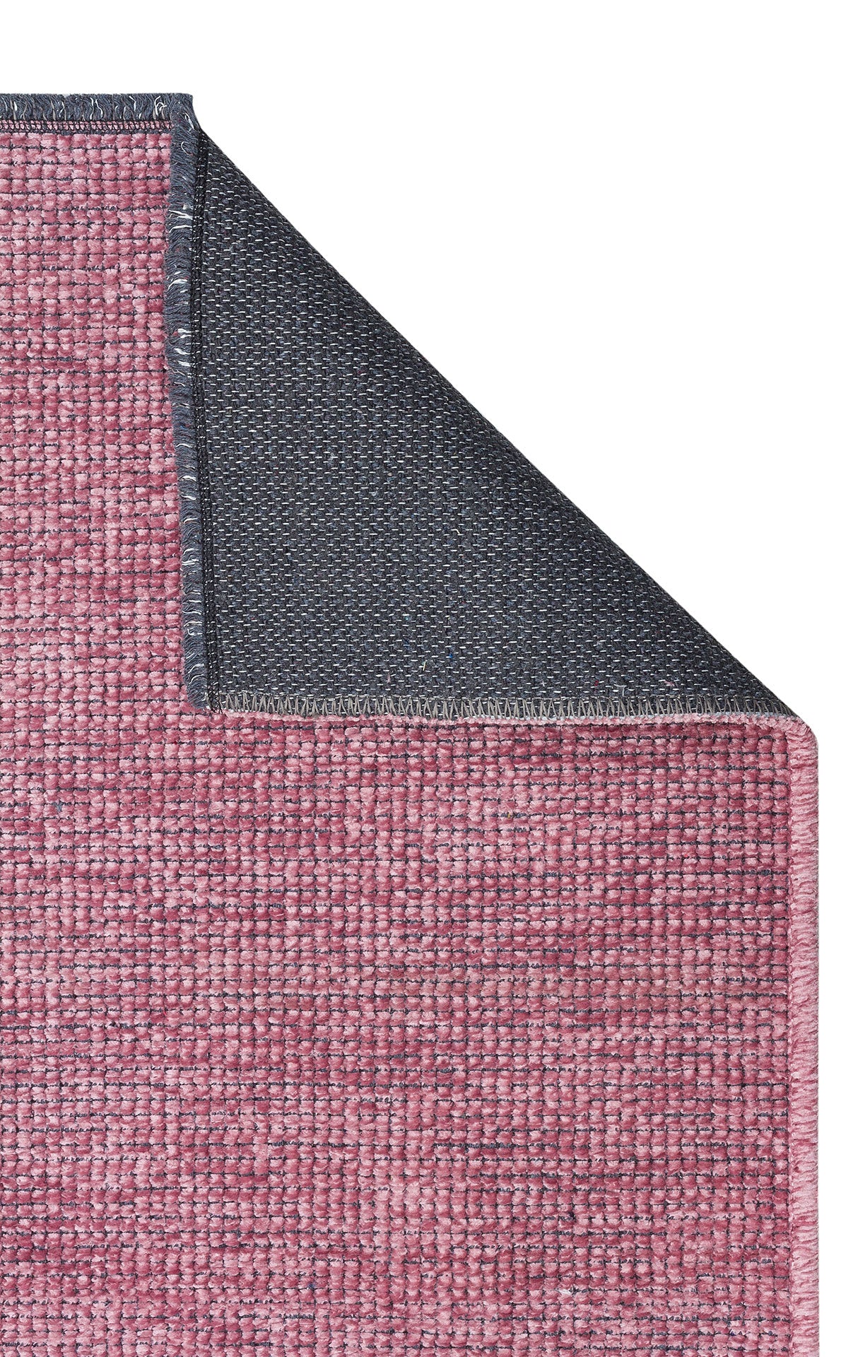 Practical Soft Textured Plain Pink Color Lint Anti-Dust Non-Slip Washable Rug for Kitchen Living Room Hallway