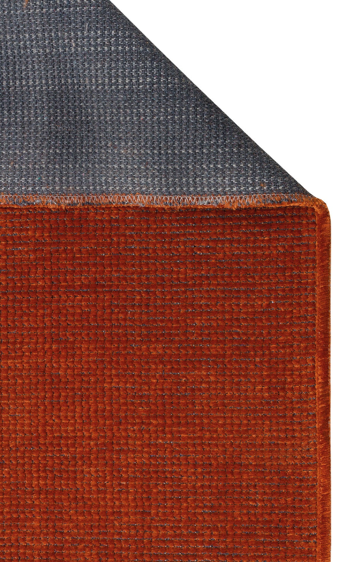 Practical Soft Textured Plain Orange Color Lint Anti-Dust Non-Slip Washable Rug Kitchen Living Room