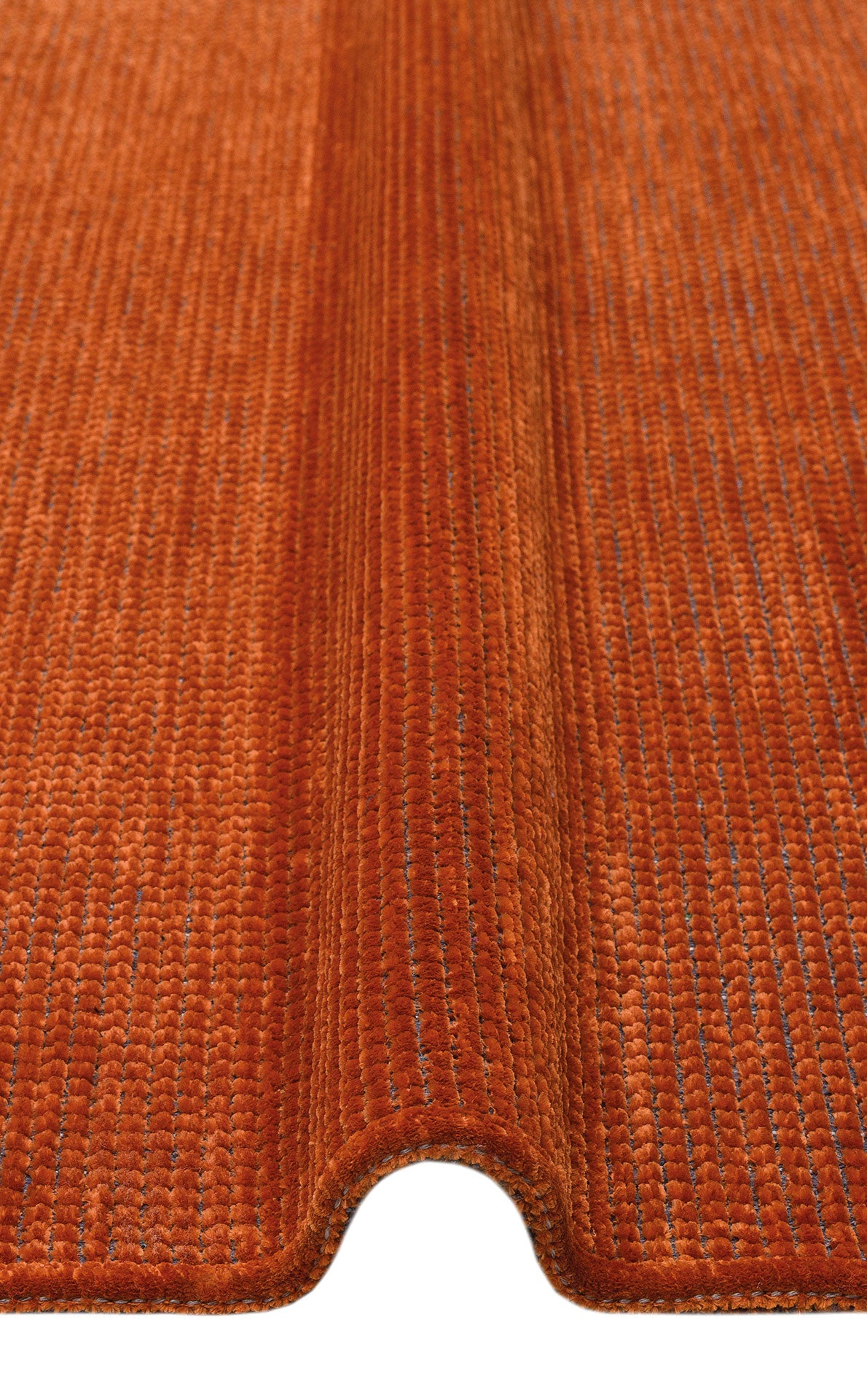 Practical Soft Textured Plain Orange Color Lint Anti-Dust Non-Slip Washable Rug Kitchen Living Room