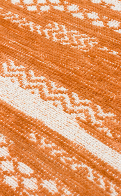 Modern Orange Pile Dust-Proof Antiallergic Non-Slip Base Fine Woven Living Room Kitchen Hallway Carpet