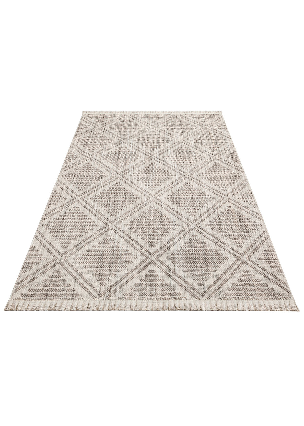 Scandinavian Knitted Loop Woven Antiallergic Modern Gray Silver Machine Made Carpet for Living Room Kitchen Hallway