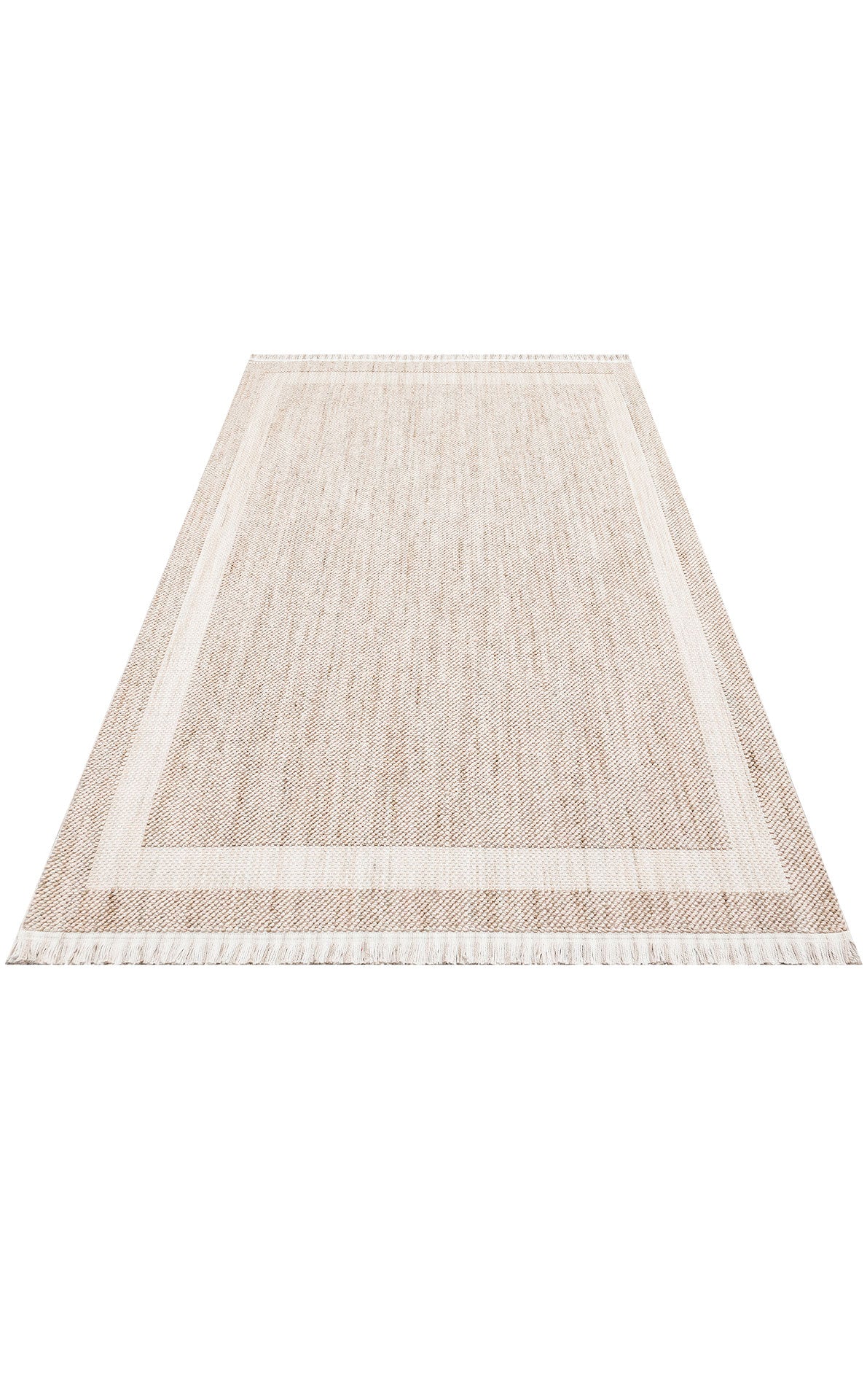 Scandinavian Knitted Loop Woven Antiallergic Modern Beige Machine Made Carpet for Living Room Kitchen Hallway