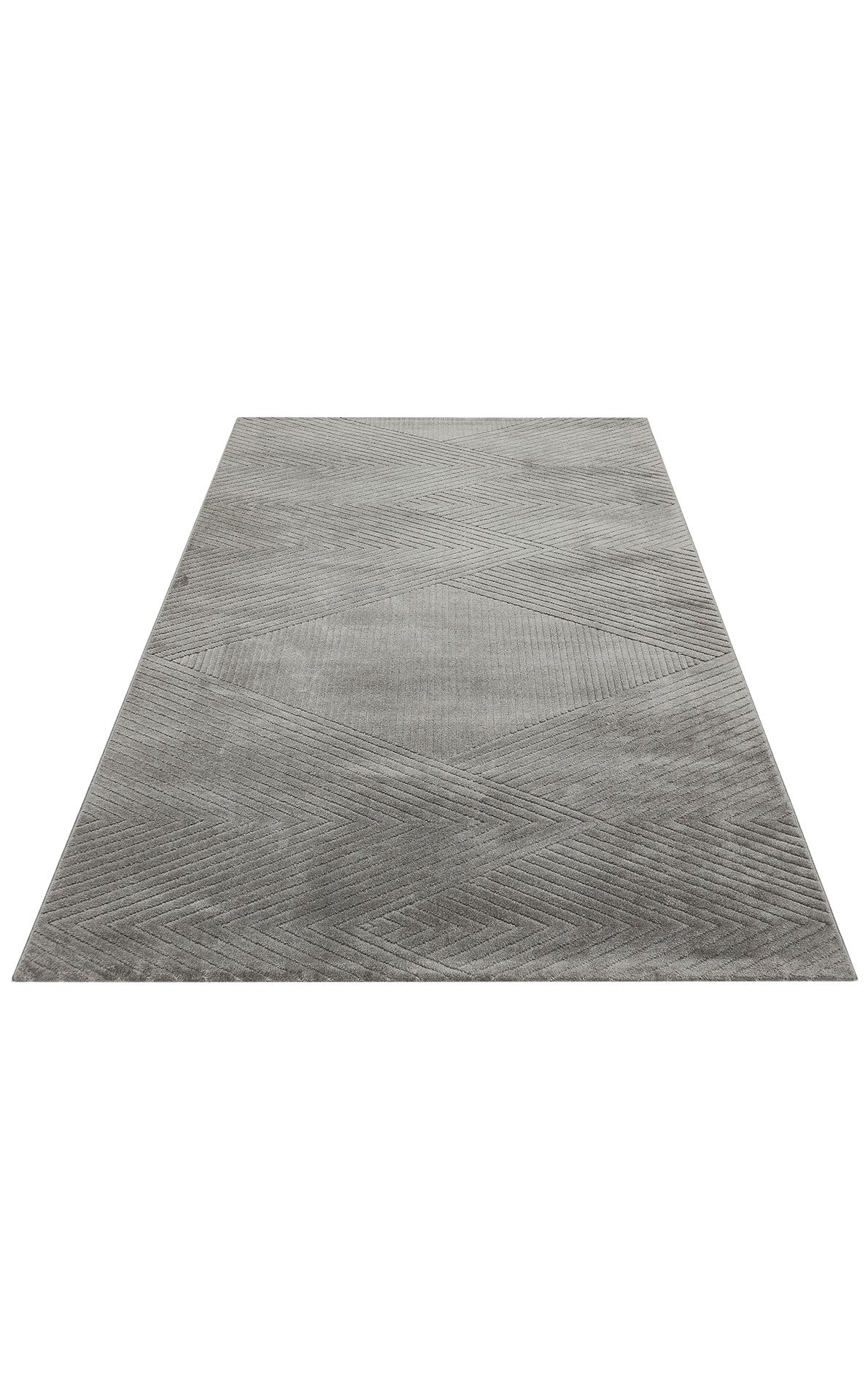 Simple Patterned Soft Textured Fluffy Modern Antiallergic Anthracite Machine Made Carpet for Living Room Kitchen Hallway