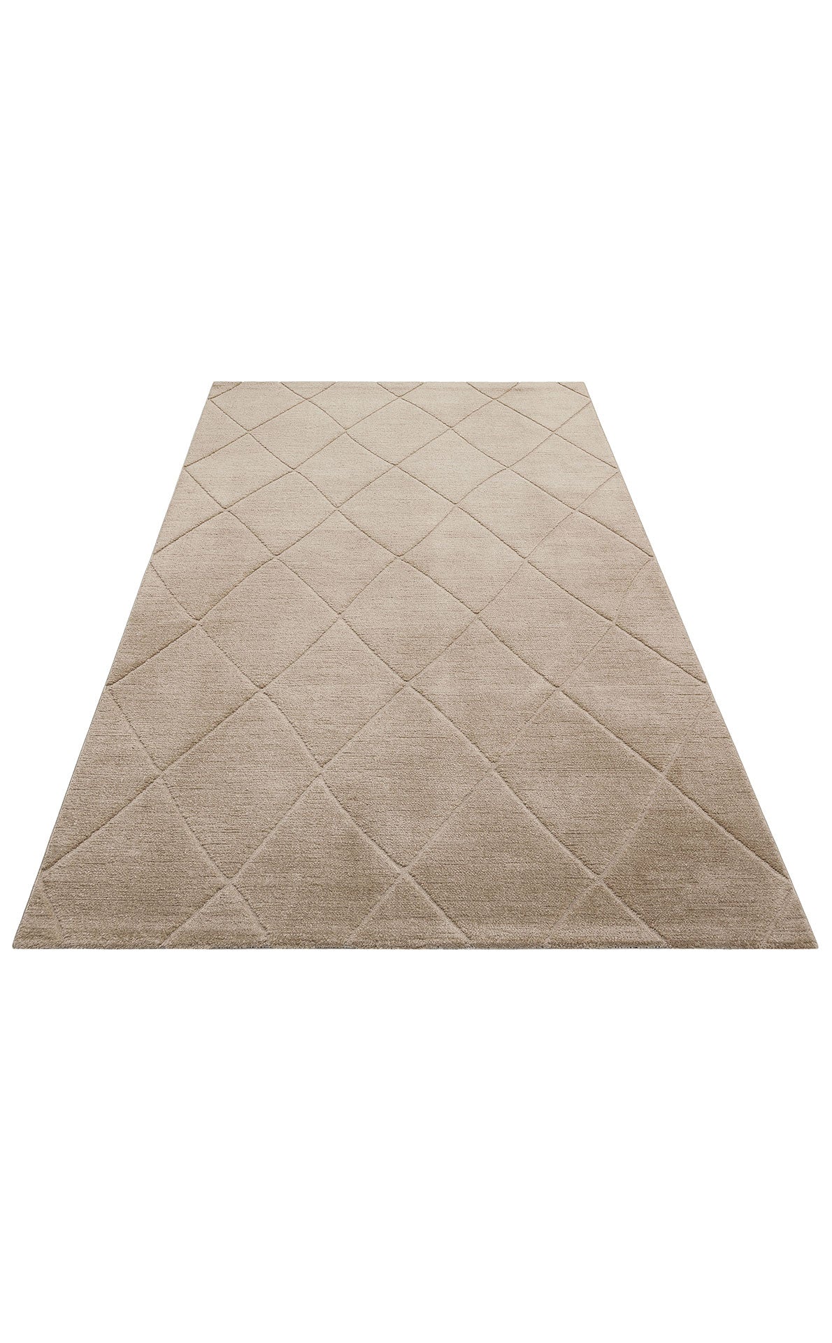 Simple Patterned Soft Textured Fluffy Modern Antiallergic Beige Machine Made Carpet for Living Room Kitchen Hallway