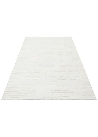 Simple Patterned Soft Textured Fluffy Modern Antiallergic White Machine Made Carpet for Living Room Kitchen Hallway