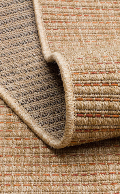 Durable Carpet with Sisal Jute Straw Look, Suitable for Indoor and Outdoor, Lint-Free, Cleanable