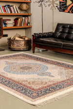 Tabriz Multicolor Vintage Persian Pattern Silky Textured Machine Carpet | Living Room Hallway Runner Authentic Luxury