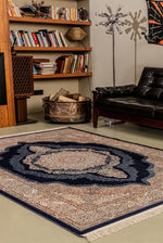 Tabriz Multi-Color Mosaic Pattern Silky-Textured Machine-Made Rug | Living Room Corridor Runner Vibrant Luxury Premium