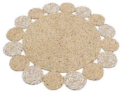 Knitted Straw Anti-Dust Antiallergic Colored Jute Carpet Living Room Kitchen Hallway Entrance Carpet