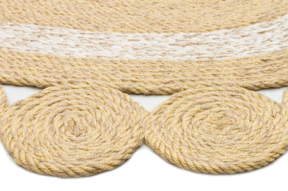 Knitted Straw Anti-Dust Antiallergic Colored Jute Carpet Living Room Kitchen Hallway Entrance Carpet