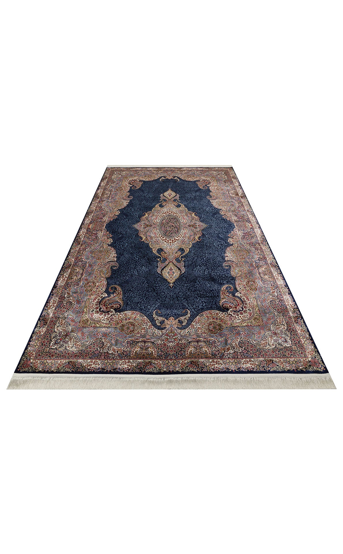 Classic Patterned High Quality Closely Woven Bamboo Silk Patterned Shiny Living Room Carpet