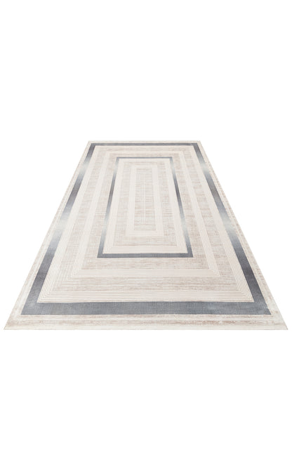 High Quality Closely Woven Modern Soft Textured Cream Blue Color Custom Living Room Carpet