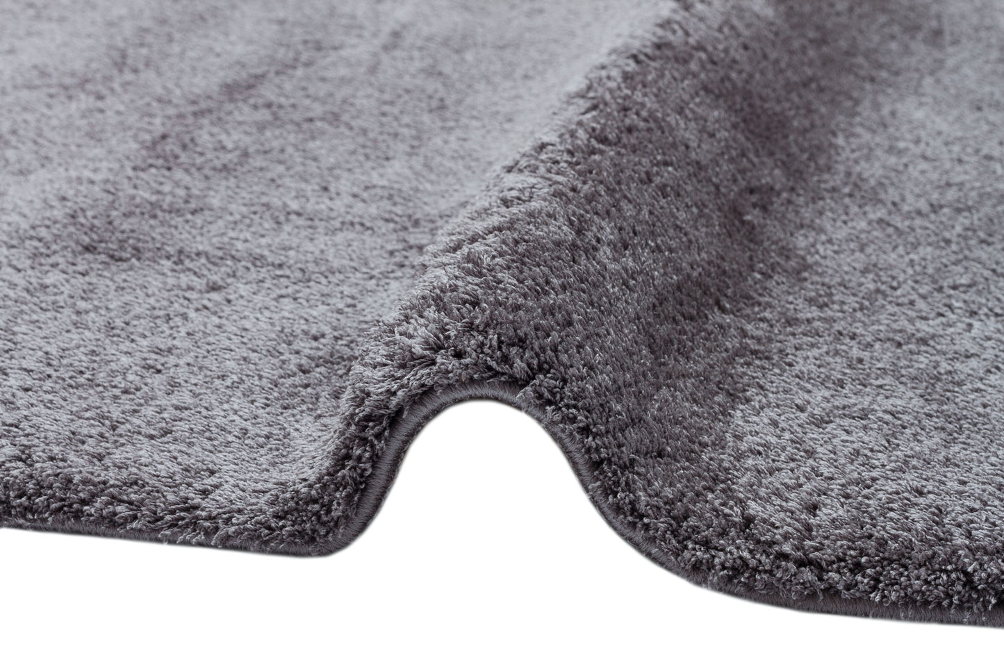 Soft Textured Fluffy Easy to Use Bedroom Living Room Antiallergic Modern Anthracite Shaggy Carpet