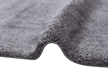 Soft Textured Fluffy Easy to Use Bedroom Antiallergic Modern Anthracite Round Shaggy Carpet