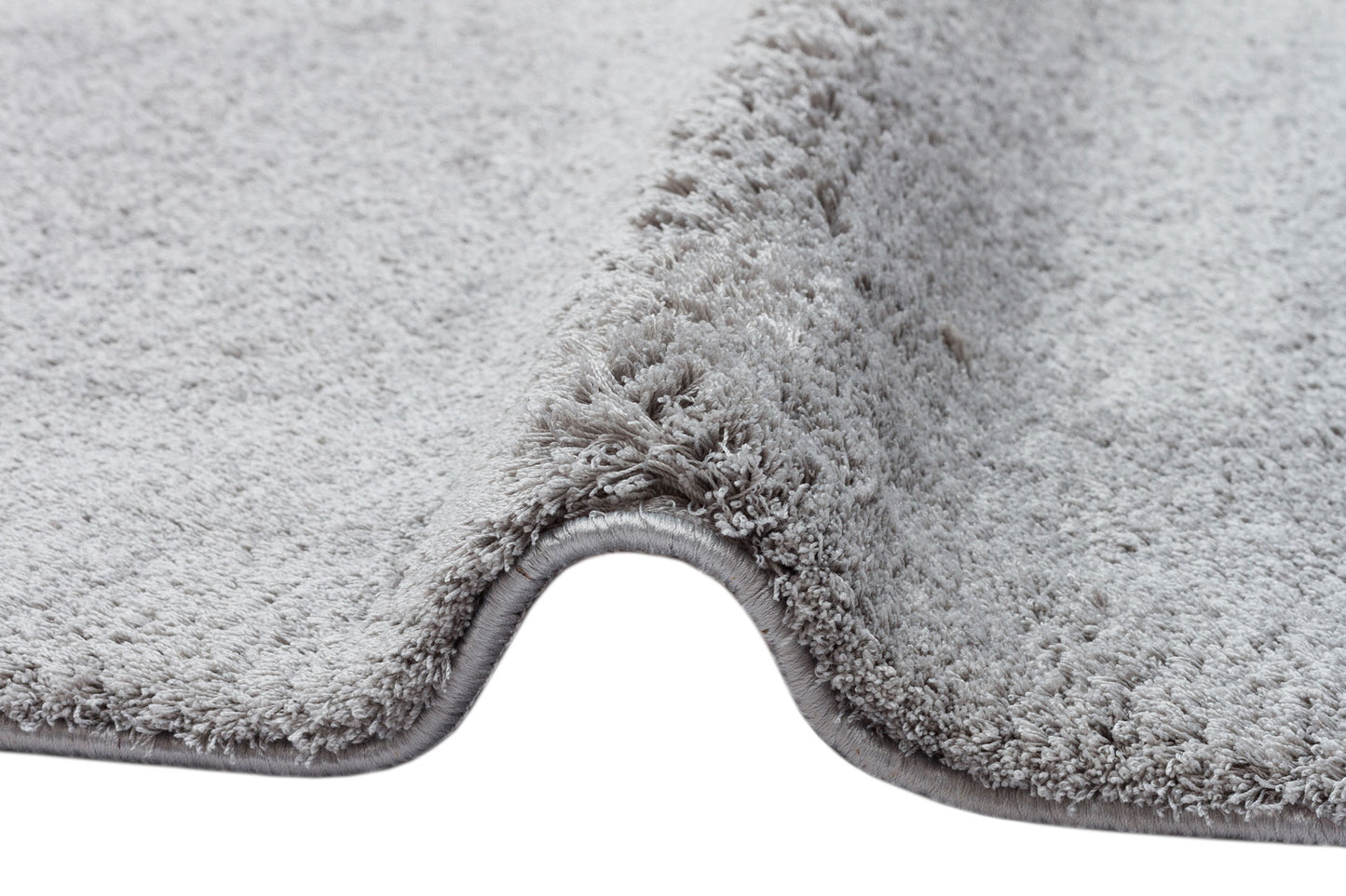 Soft Textured, Fluffy, Easy to Use, No Lint, Dust-Proof, Antiallergic, Modern Gray Shaggy Carpet