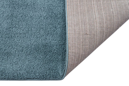 Soft Textured, Fluffy, Easy to Use, No Lint and Dust, Antiallergic, Modern Blue Shaggy Carpet