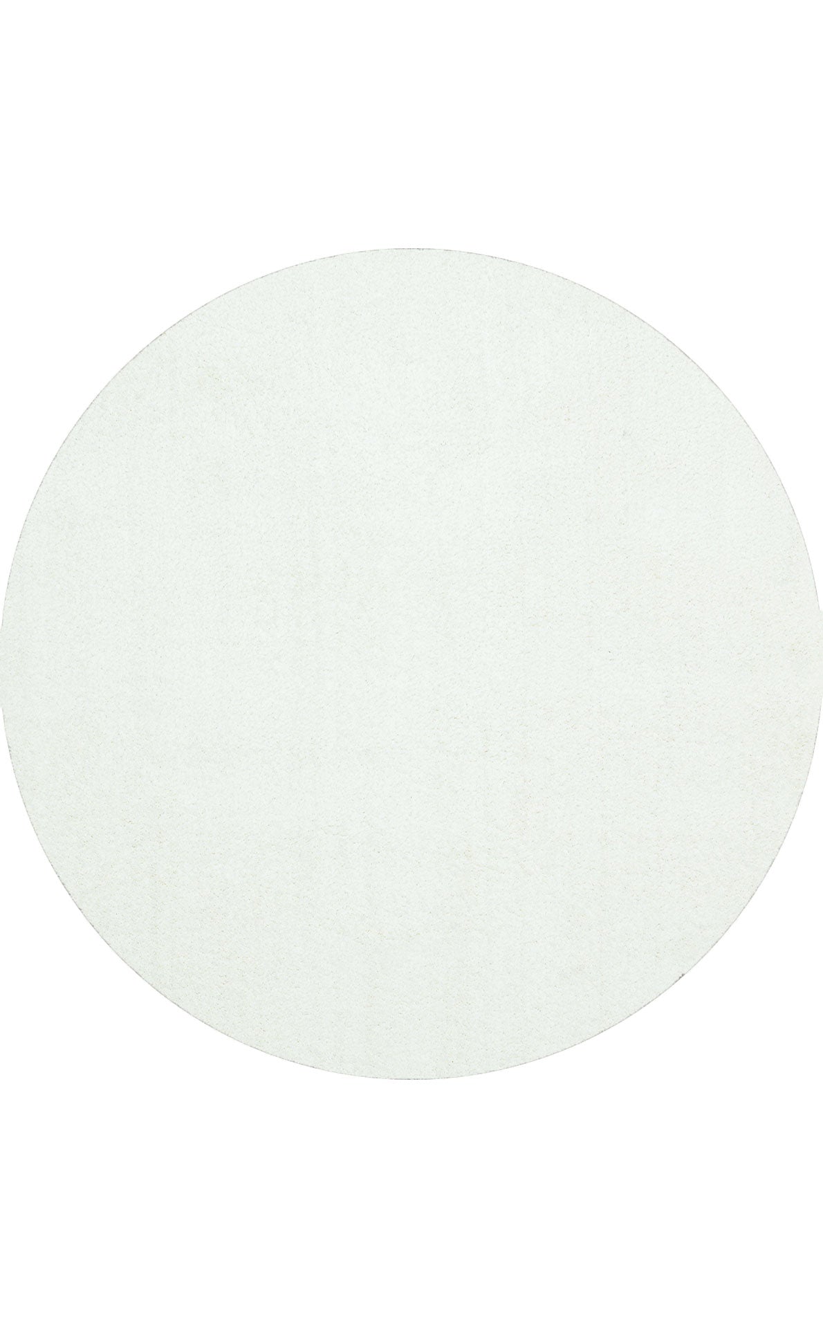 Soft Textured, Fluffy, Easy to Use, Lint-Free, Antiallergic, Modern White Round Shaggy Carpet