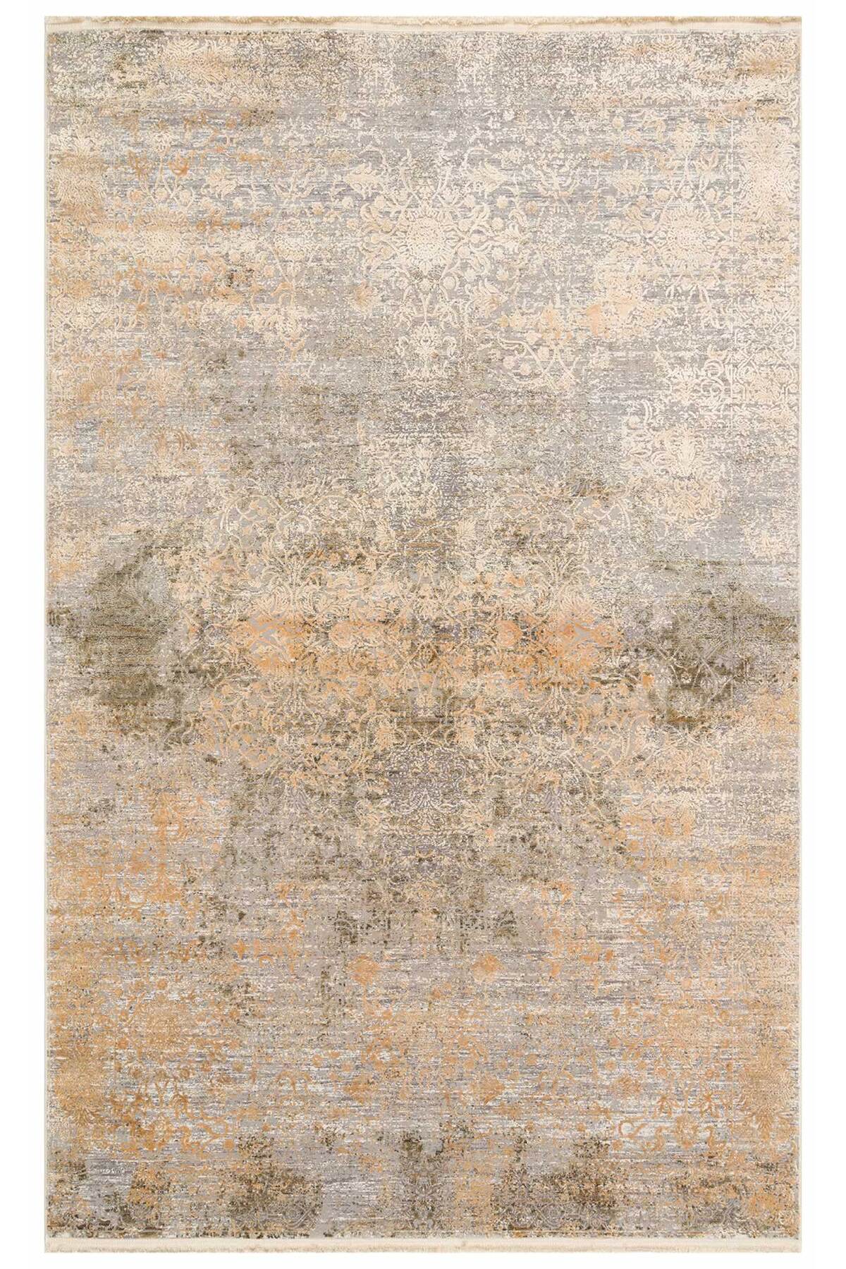 Lidya Dyed Bakır Vintage Overdyed Salon Halısı Dokulu Parlak Sık Dokuma Klasik Dekoratif Tasarım