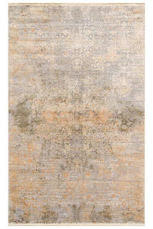 Lidya Dyed Bakır Vintage Overdyed Salon Halısı Dokulu Parlak Sık Dokuma Klasik Dekoratif Tasarım