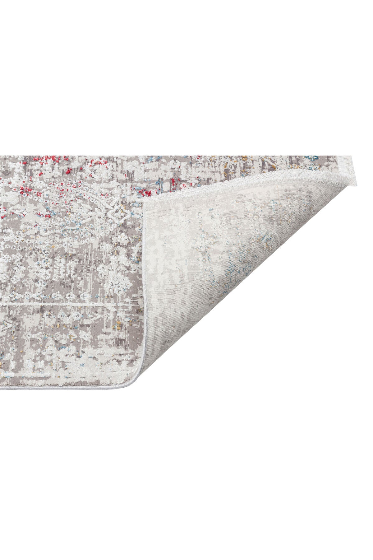 Lidya Eskitme Bej Çok Renkli Rengi Bambu Viskon Akrilik Soyut Desen Sık Dokuma Modern Salon Halısı