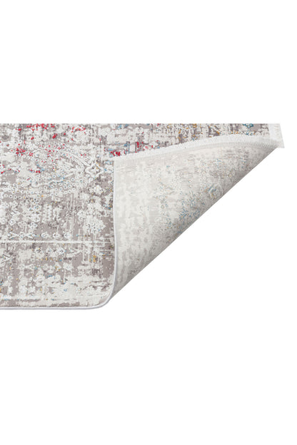 Lidya Eskitme Bej Çok Renkli Rengi Bambu Viskon Akrilik Soyut Desen Sık Dokuma Modern Salon Halısı