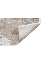 Lidya Eskitme Taş Rengi Bambu Viskon Akrilik Soyut Desen Sık Dokuma Klasik Modern Salon Halısı