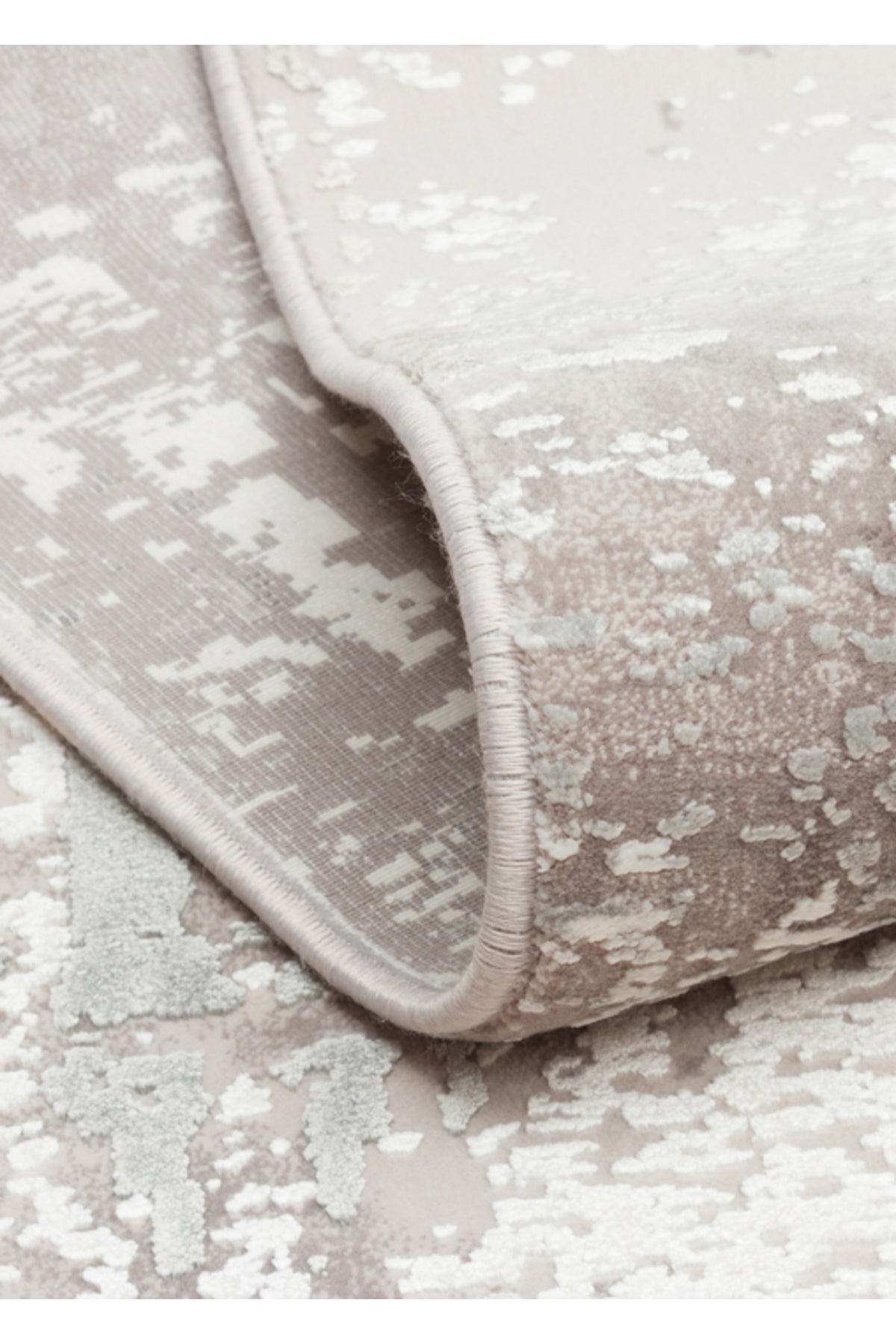 Lidya Gri Bej Kahverengi Bambu Viskon Akrilik Soyut Desen Sık Dokuma Klasik Modern Salon Halısı