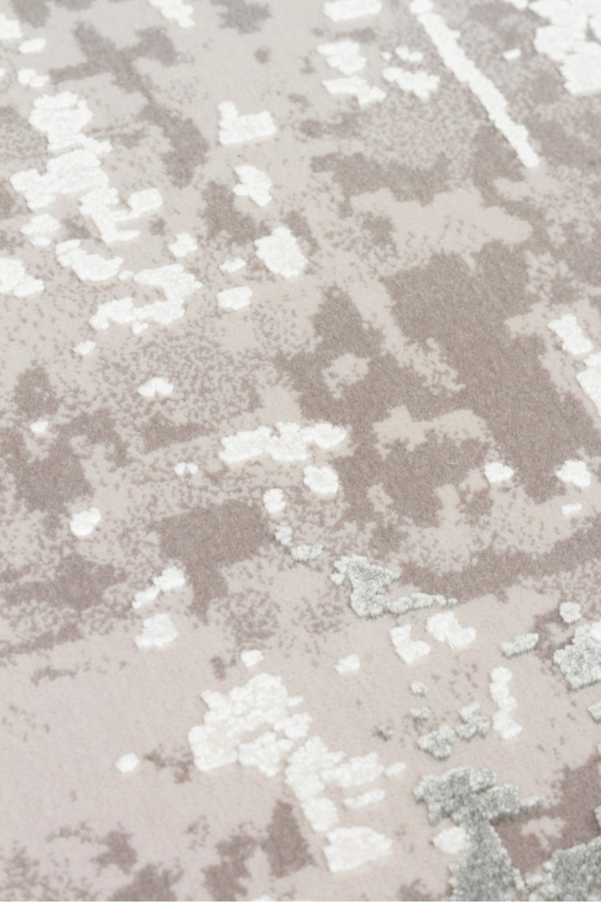 Lidya Gri Bej Kahverengi Bambu Viskon Akrilik Soyut Desen Sık Dokuma Klasik Modern Salon Halısı