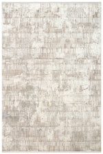 Lidya Classic Beige Cream Bamboo Viscose Acrylic Abstract Patterned Tightly Woven Modern Living Room Rug