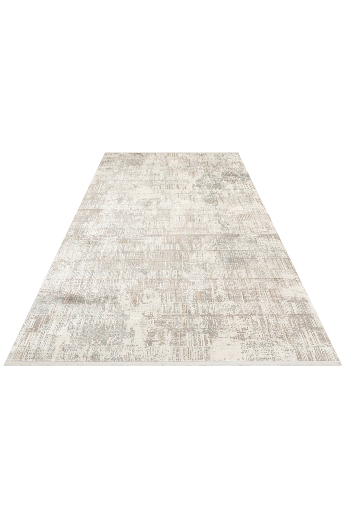 Lidya Klasik Bej Krem Bambu Viskon Akrilik Soyut Desenli Sık DokumaModern Salon Halısı