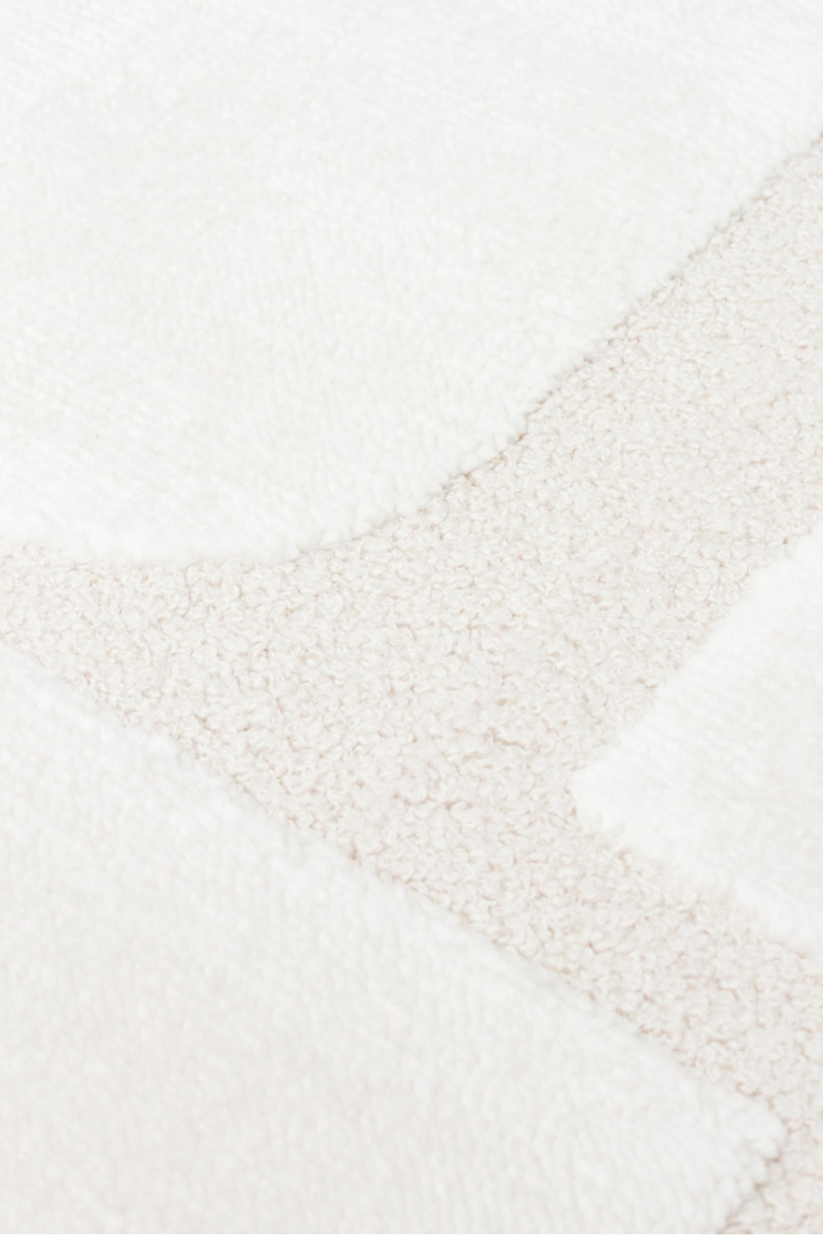 Linea Series Cream-Colored, Soft-Touch Textured, Modern and Stylish Machine-Made Living Room Rug