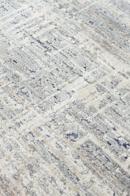 Minimal Elit Mavi Modern Makine Dokuma Salon Halısı – Zarif, Yumuşak ve Parlak Dokulu - Mavi