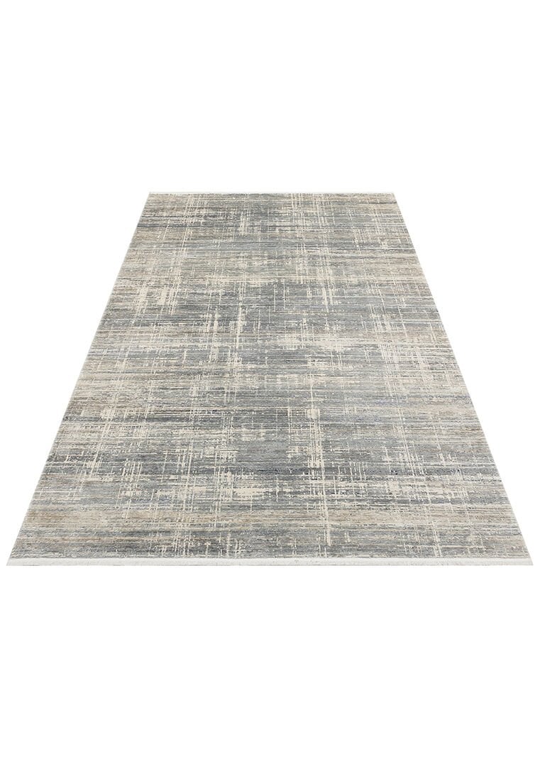 Minimal Elit Mavi Modern Makine Dokuma Salon Halısı – Zarif, Yumuşak ve Parlak Dokulu - Mavi