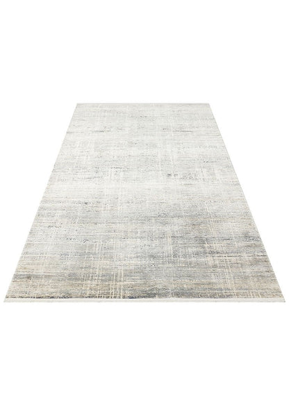 Minimal Elit Mavi Modern Makine Dokuma Salon Halısı – Zarif, Yumuşak ve Parlak Dokulu - Mavi