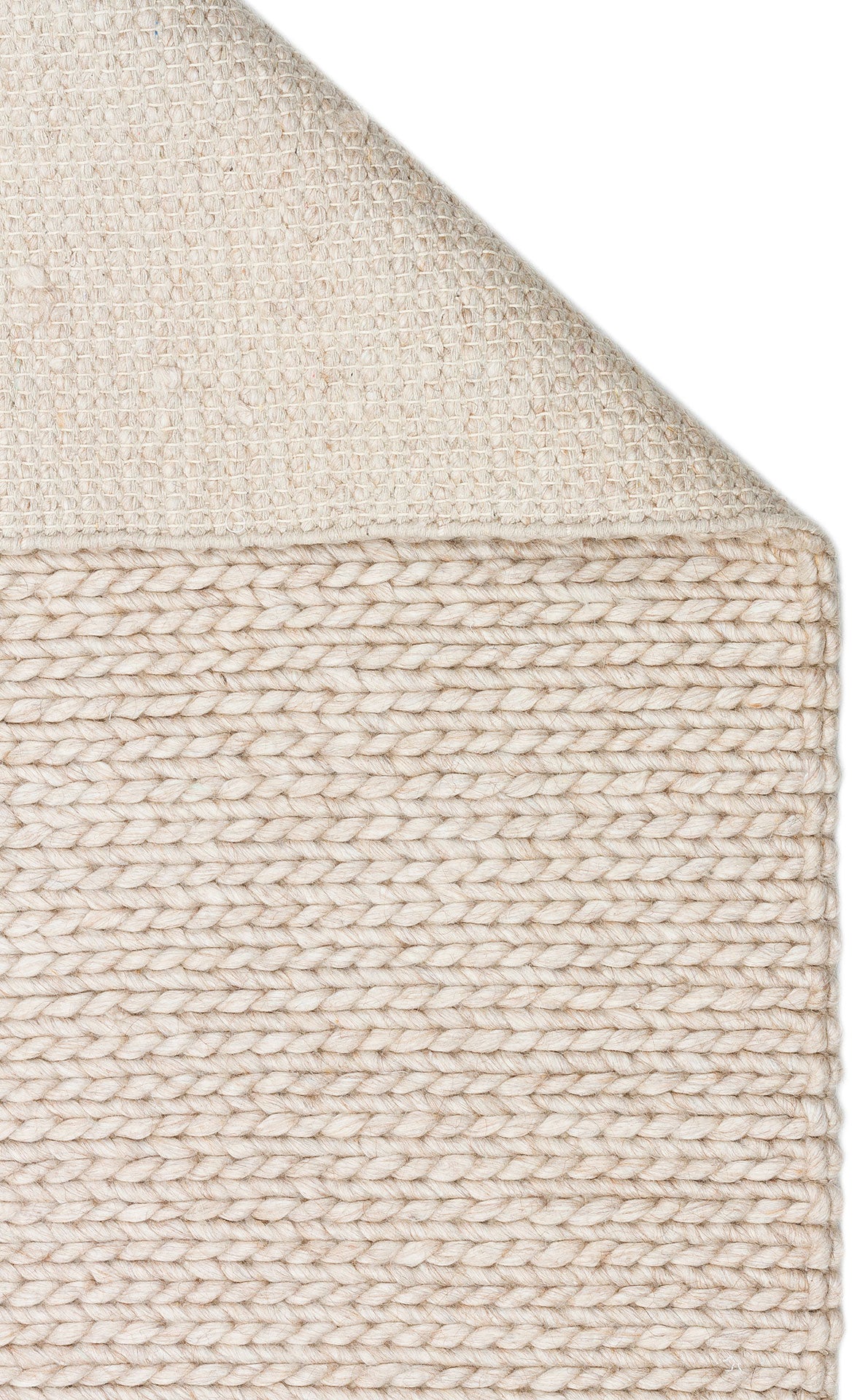 Natural Sweater Knit Patterned Hand-Woven Knitted Beige Carpet Living Room Kitchen Hallway Carpet