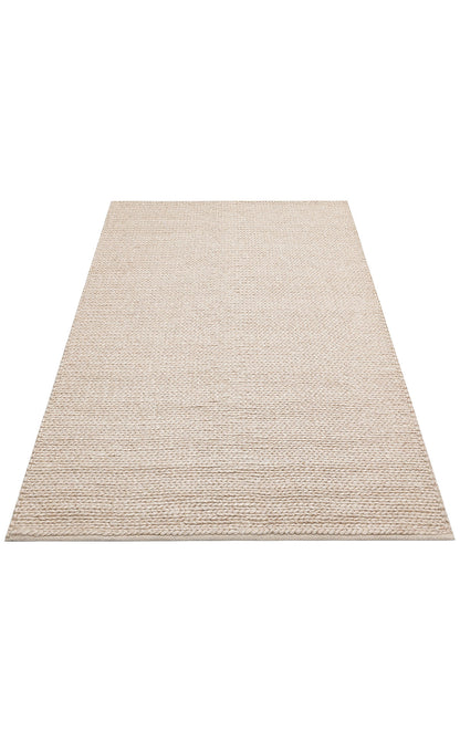 Natural Sweater Knit Patterned Hand-Woven Knitted Beige Carpet Living Room Kitchen Hallway Carpet