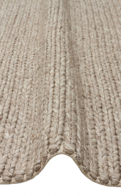 Natural Sweater Knit Patterned Hand-Woven Knitted Brown Carpet Living Room Kitchen Hallway Carpet