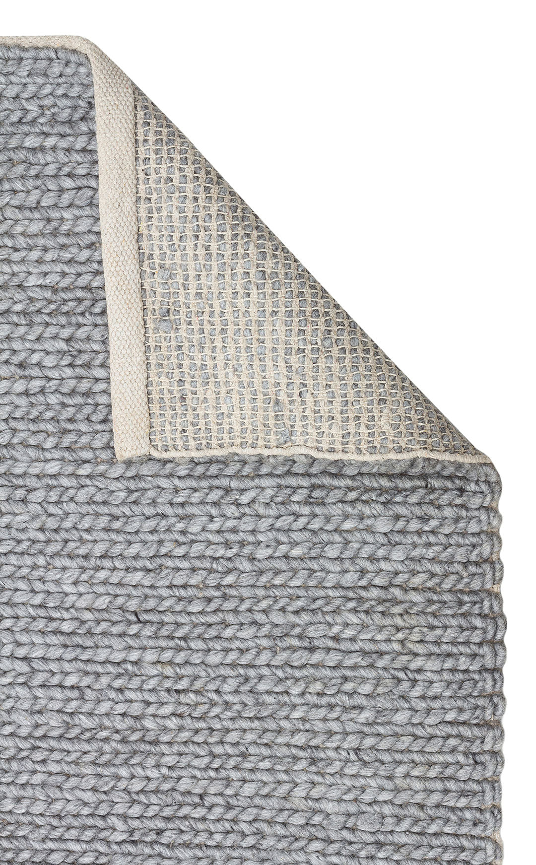 Natural Sweater Knit Patterned Hand-Woven Knitted Gray Carpet Living Room Kitchen Hallway Carpet