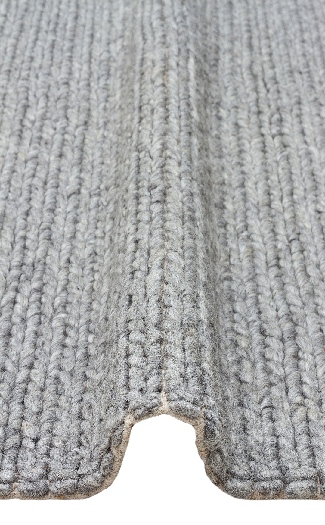 Natural Sweater Knit Patterned Hand-Woven Knitted Gray Carpet Living Room Kitchen Hallway Carpet