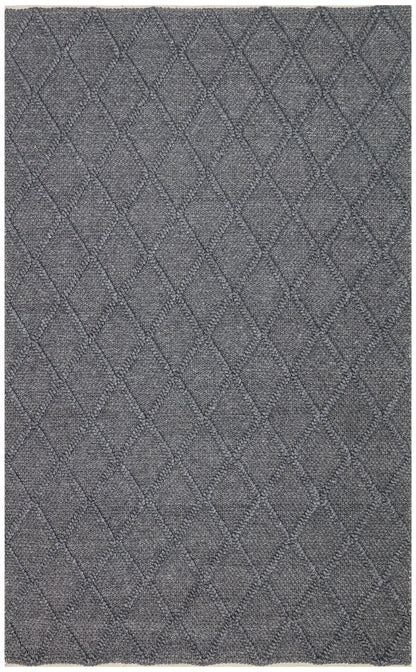 Natural Sweater Knit Patterned Hand-Woven Knitted Anthracite Carpet Living Room Kitchen Hallway Carpet