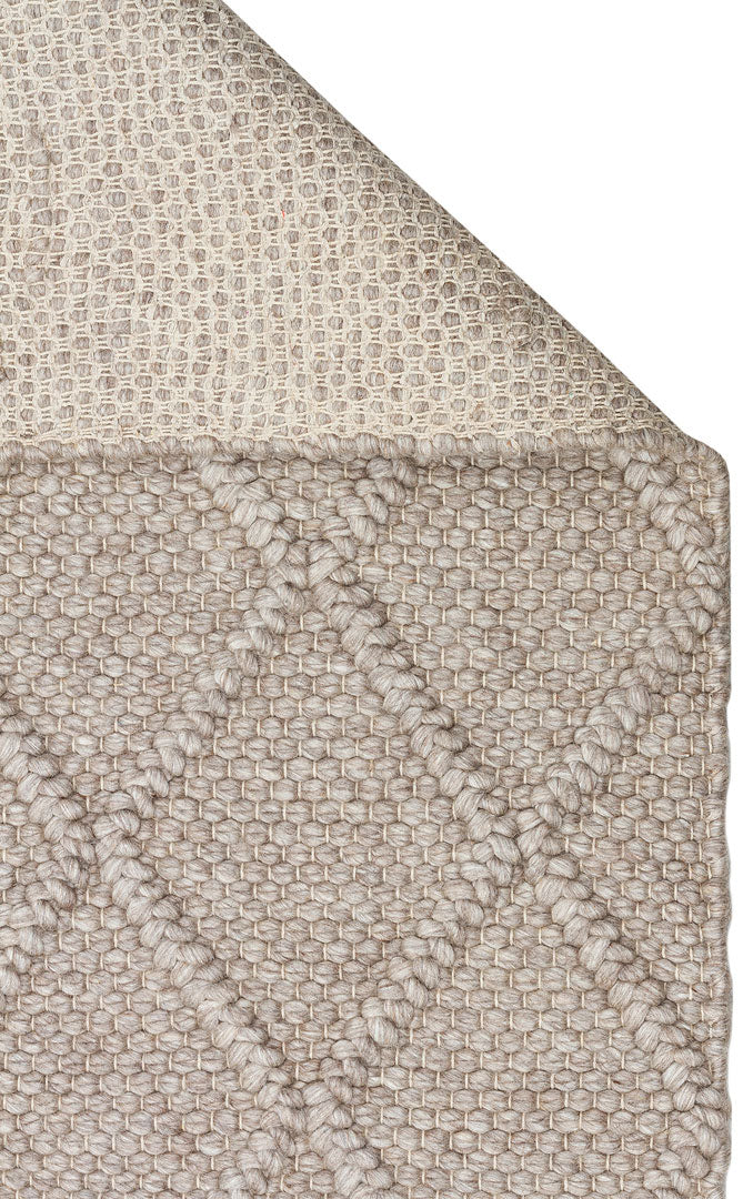 Natural Sweater Knit Patterned Hand-Woven Knitted Brown Carpet Living Room Kitchen Hallway Carpet